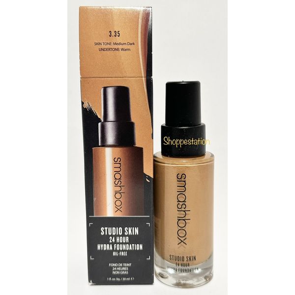 Smashbox Studio Skin 24 Hour Hydra Foundation Shade 3.35 MEDIUM DARK WARM