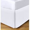 Space Maker Extra-Long 21" Drop Length Bed Skirt, Twin XL, White