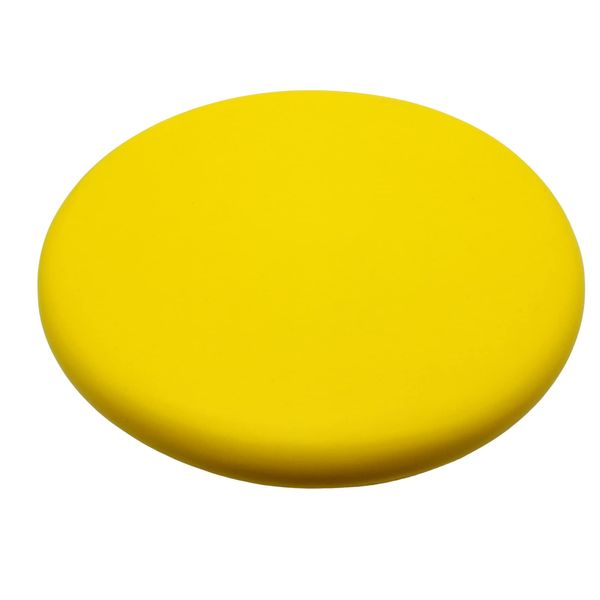 (APOSITV) Flying Disc, Soft Disc, Rubber, Simple Color, Lightweight, Soft, Safe, Outdoor (Yellow)