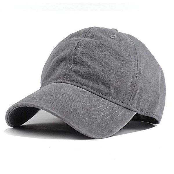 Wennmole Unisex Baseballkappe Outdoor Baseball Cap Verstellbar Erwachsenen Mütze Sport Cool Mode Baseballmütze für Damen Herren (Grau)