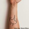 Large 'Stingray' Temporary Tattoo (TO00035028)