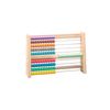 WISSNER aktiv lernen-Rule Slider Colourful – Robust RE-Wood Design for Primary School Children, Playing Calculation Learning up to 100, 25 x 17 x 4.5 cm, Calculation Frame for School Children