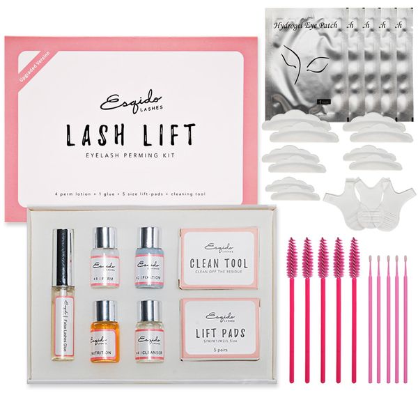 EONFAVE Wimpernlifting Set - Leicht Zu Bedienen DIY Wimpernformung Wimpernwelle Lash Lift Kit, Sicherheit Und Gesundheit Wimpern Lifting Set Semi-Permanent Natürliche Dickere Lash Lifting Set