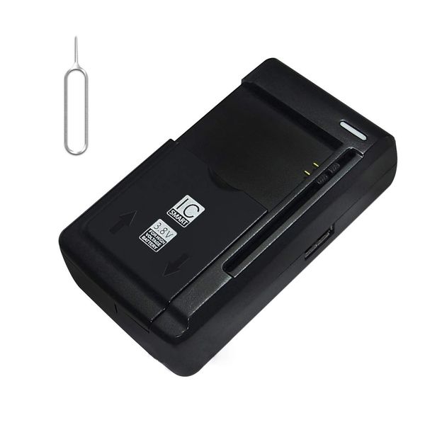 Universal External Multi Function Dock Home Wall Battery Charger Compatible with Motorola Moto E4 XT1768 Cellphone with Additional Valueable Accessory (See Picture)