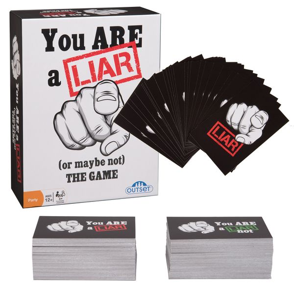 You Are A Liar - Fact Or Fiction Guessing Party Game - Features 120 Truth and 120 Lie Cards - Ages 12+