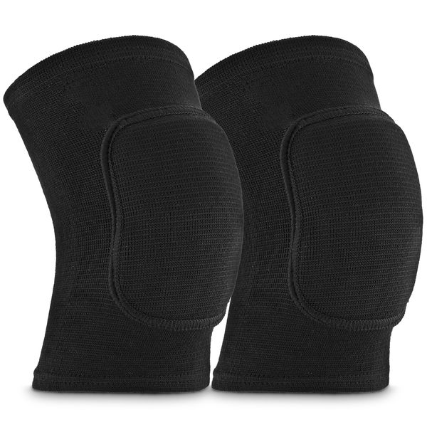 Sibba Compression Elbow Pads Arm Brace Support Fitness Arm Knee Protector Volleyball Basketball Breathable Elbow Wraps for Kids, Men and Women(M,Black)