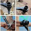 Boxonly Ratchet Podger Spanner Quick Release Erecting Scaffold Tool Double Socket Wrenches 17mmx19mm