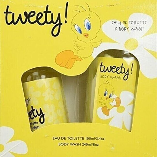 Tweety Marmol & Son 2 Piece Gift Set for Kids 3.4 oz EDT Spray + 8 oz body wash