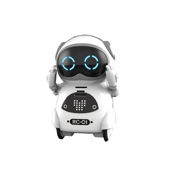 SEDLAV Pocket RC Robot Talking Interactive Dialogue - Robots, Voice Recognition, Record, Sing & Dance - Emo Robot for Fun, Language Learning, Anti Vector Moxie Robot