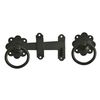 Forge Ring Gate Latch with Powder Coated Finish - Black