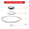 Tempered Glass Lid with Heat Resistant Handle,10.5"/26cm, Clear