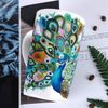 NymphFable Ceramic Coffee Mug 18oz Peacock Coffee Cups with Handle Personalized Baking Pattern Tea Cup Large
