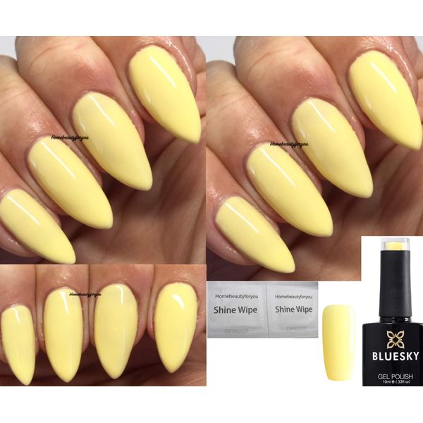 Bluesky Gel Nail Polish YELLOW LEMON Spring Summer Color Primrose Yellow CS12 Nail UV LED Soak Off 10ml