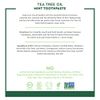 Desert Essence Tea Tree Oil Toothpaste - Mint - 6.25 Oz - Refreshing Taste - Deep Cleans Teeth & Gums - Helps Fight Plaque - Sea Salt - Pure Essential Oil - Baking Soda - Promotes Healthy Mouth