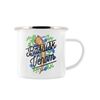 Deadly Detox Basilisk Venom Enamel Mug White