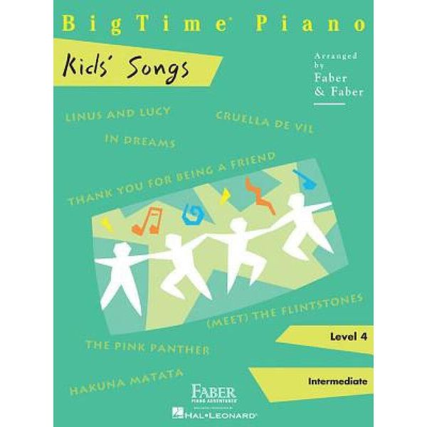 英文原版 钢琴初成：儿童歌曲，4级 BigTime Piano Kids' Songs: Level 4