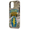 iPhone 14 Plus US Special Forces Patch - SF Ranger Tab - Multicam Camo Case