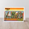 CafePress Greetings From Kansas Folded Greeting Card Matte