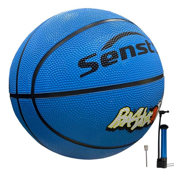 Senston Basketball Kinder Größe 5 Anfänger Outdoor Training Basketbälle mit Ball Pumpe