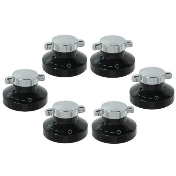 First4spares Gas Control Knobs for Diplomat Ovens/Cookers/Hobs (Pack of 6)