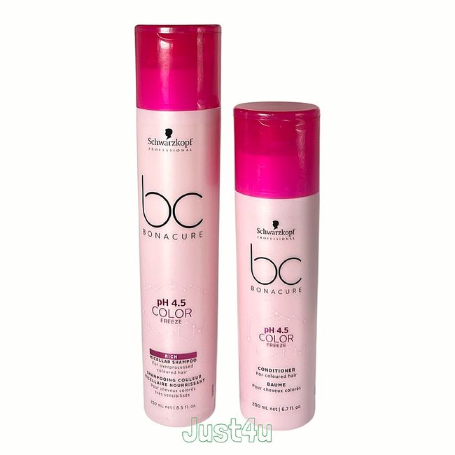 Schwarzkopf pH 4.5 Color Freeze Rich Micellar Shampoo & Conditioner DUO