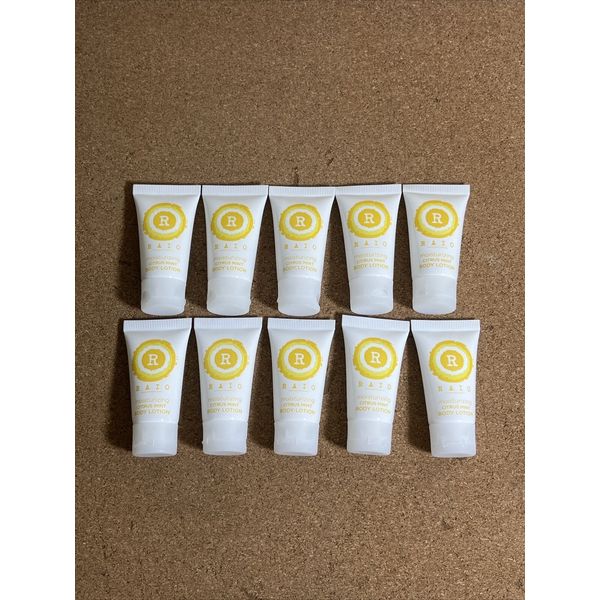 10 Bottles Lot Raio Moisturizing Citrus Mint Body Lotion Travel Size Hotel Size