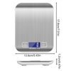 Stainless Steel Digital Kitchen Scale, Multifunctiona