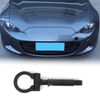 Black Front Bumper Trailer Ring Eye Towing Tow Hook Screw For Mazda MX-5 2016+