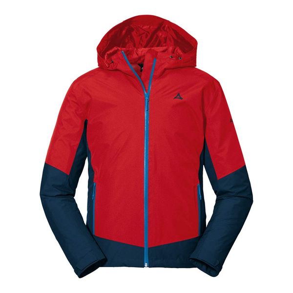 Schöffel Herren Jacket Wamberg M, winddichte, atmungsaktive Regenjacke, komfortable Outdoor Jacke, Wanderjacke mit verstellbarer Kapuze, goji berry, 50