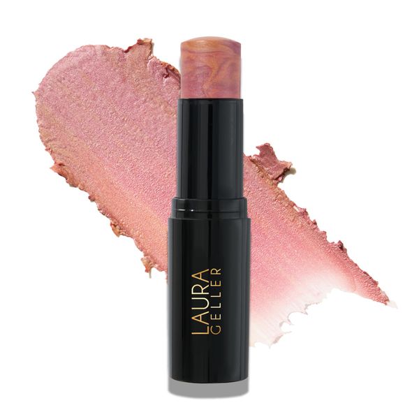 LAURA GELLER NEW YORK Italian Marble Blush Makeup Stick | Cream Finish Marbleized Blush for Cheeks, Dolce Vino