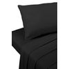 Bedding Heaven® 2' 6" Percale Fitted Sheet. Black. Ideal for Bunk Bed, Small Single and Caravan Bed.