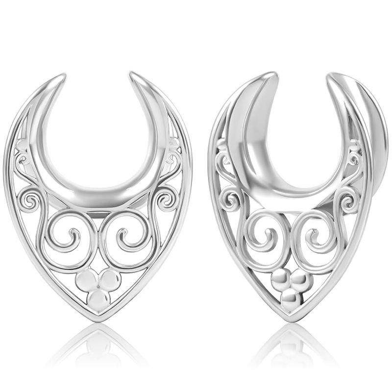 K-KED Acrylic Ear Flesh Tunnels Tapers Spirals Expanders Stretchers O Ring Plug Kit Black 5mm - Foto 1