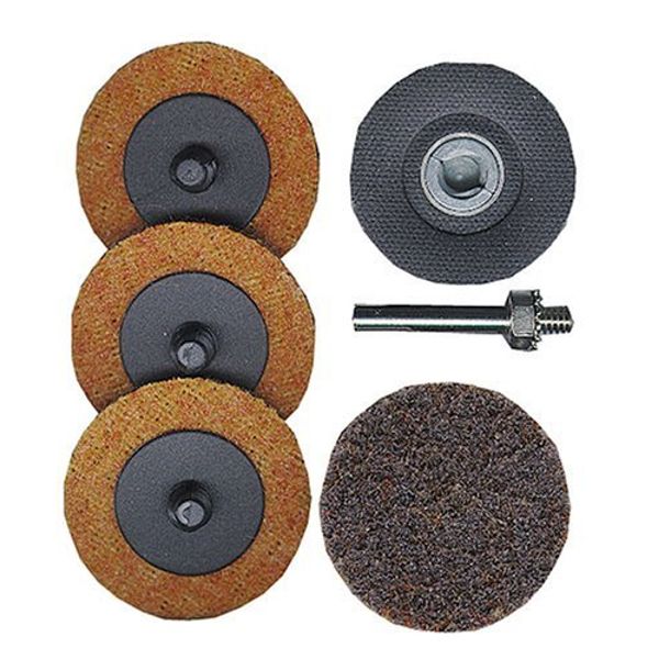 5 pack- Surface Prep Kit/ 2-Inch, Roll Lock Holder with 4 Pads