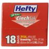 Hefty 39-Gallon Cinch Sak Lawn and Leaf Bags, 18 Count