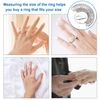 Jewelry Sizers Stainless Iron Ring Sizer Finger Ring Sizing Measuring Tool Ring Sizer Gauge Set Circle Models with Plastic Ring Sizer Belt