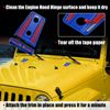 Pack (2) Front Engine Hood Hinge Cover for Jeep 2-Door 4-Door 2007-2018