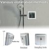 Digital Shower Clock, Large LCD Display Waterproof Timer for Shower, Suction Cup