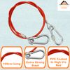 Xtremeauto Easy Quick Fit Breakaway Cable Carbine Threaded Hook Towing Caravan Trailer Trailer