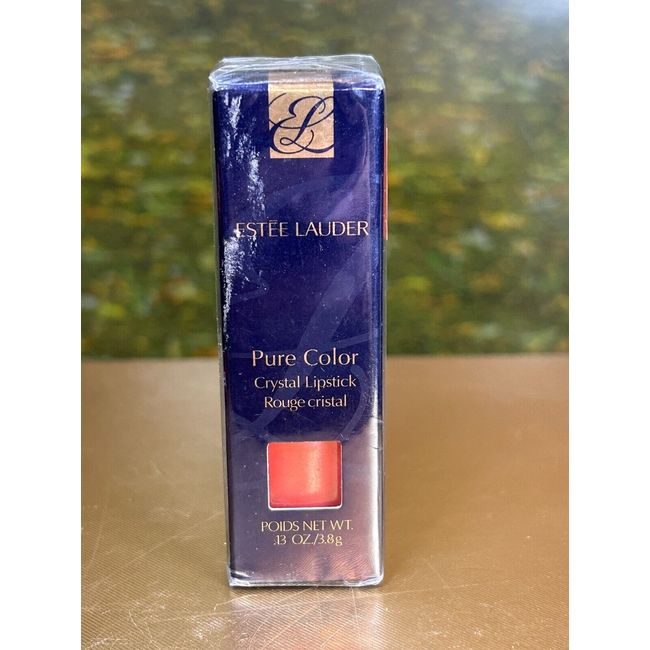 ESTEE LAUDER PURE COLOR CRYSTAL LIPSTICK 3.8G 26 MANDARIN POP SHIMMER(NEW W/BOX)