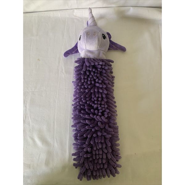 Norwex Pet To Dry Child’s Chenille Microfiber Unicorn Hand Towel Cuddly Soft