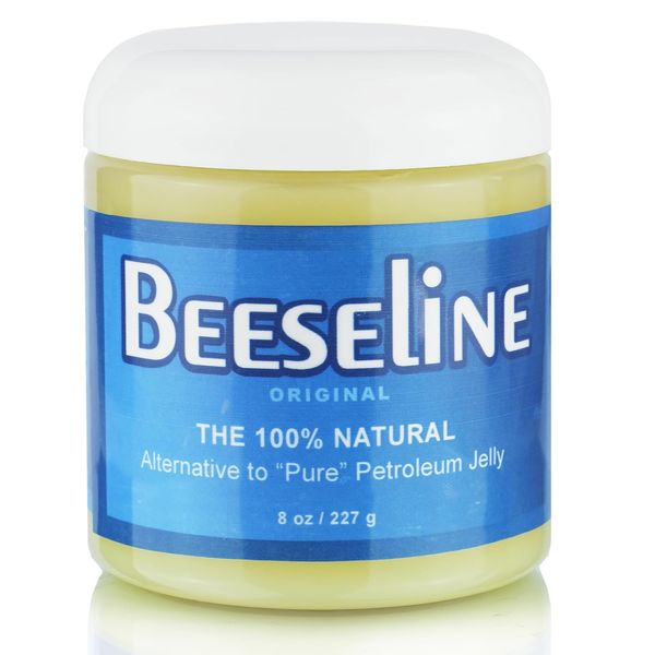 Beesaluxe Beeseline Original - 100% Natural & Hypoallergenic Alternative to Petroleum Jelly - Lips, Hands, Baby, Makeup Remover and More (1, 8 oz)