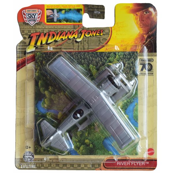 Matchbox Sky Busters River Flyer, Includes playmat [Indiana Jones]