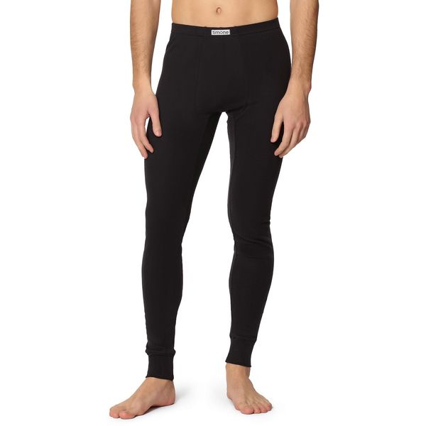 Timone Men's Long Johns TI30-127(Black, M)