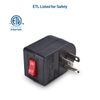 3 Pack Grounded Outlet With ON Off Switch Single Plug In Power Button Black NEW