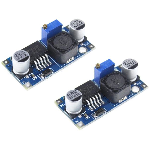 2 pieces LM2596 DC-DC Adjustable Voltage Regulator Step Down Power Supply