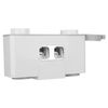 Automatic Wall Mount Toothbrush Organizer Dispenser with Storage Holder White