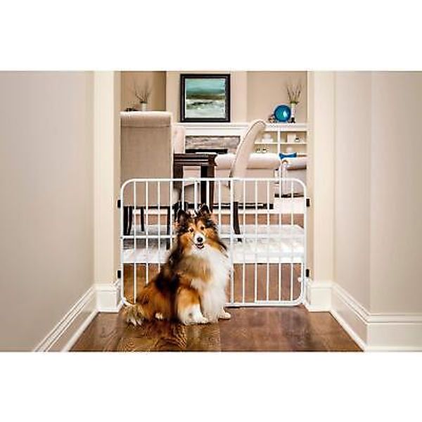 Carlson Pet Products Tuffy Metal Expandable Pet Gate, Includes Small Pet Door...