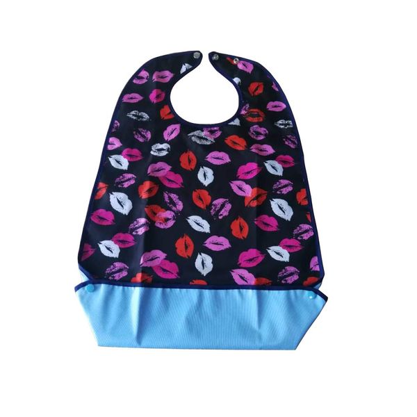 Nursing Aprons, Meal Apron, Water Repellent, Nursing Equipment, For Adults, Seniors, Seniors, Prevents Spills, Stain Resistant, Easy to Clean, Button Type for Easy Removal, Foldable Pocket