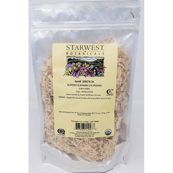 Organic Slippery Elm Bark Cut