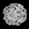 600 Pieces COFFIN Extra Long Tapered NATURAL Full Cover False Nails Glue On Tips - Professional Salon & Home Use.
